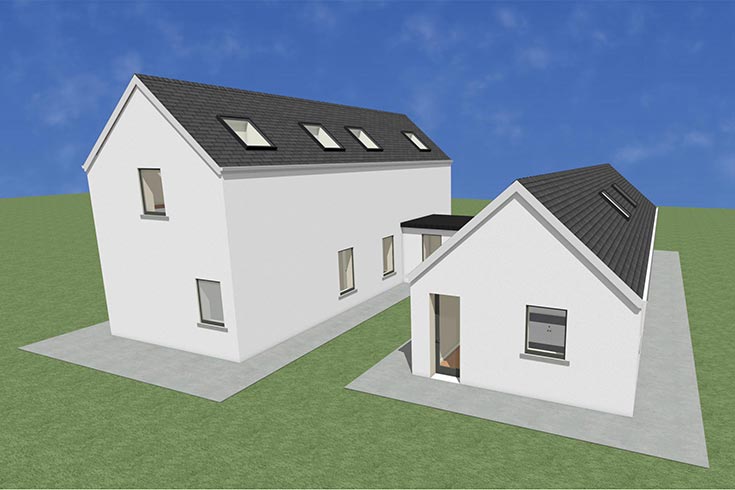 back wall building company residential house design self build architects rathmore kildare ireland