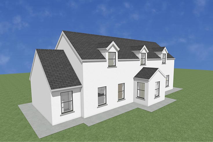 back wall building company residential house design self build architects ballymore kildare ireland