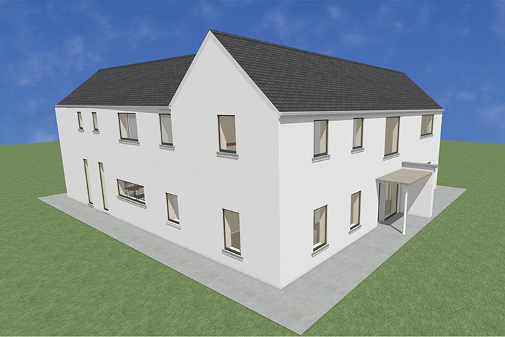 back wall building company residential house design self build architects broadles kildare ireland