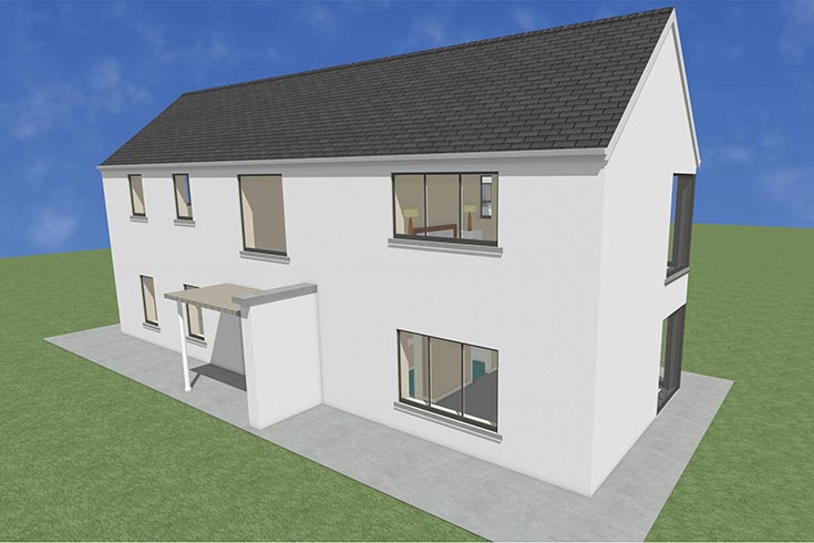 back wall building company residential house design self build architects broadles kildare ireland