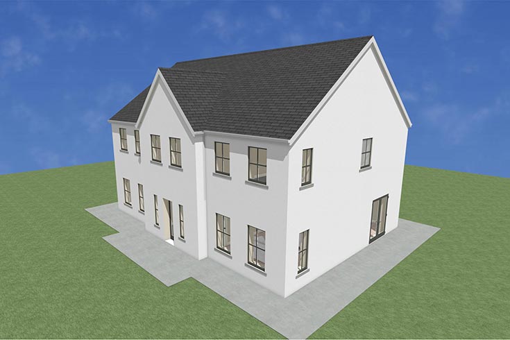 back wall building company residential house design self build architects coughlanstown kildare ireland