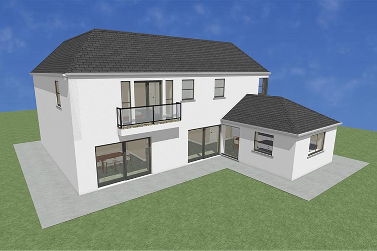 back wall building company residential house design self build architects straffan kildare ireland