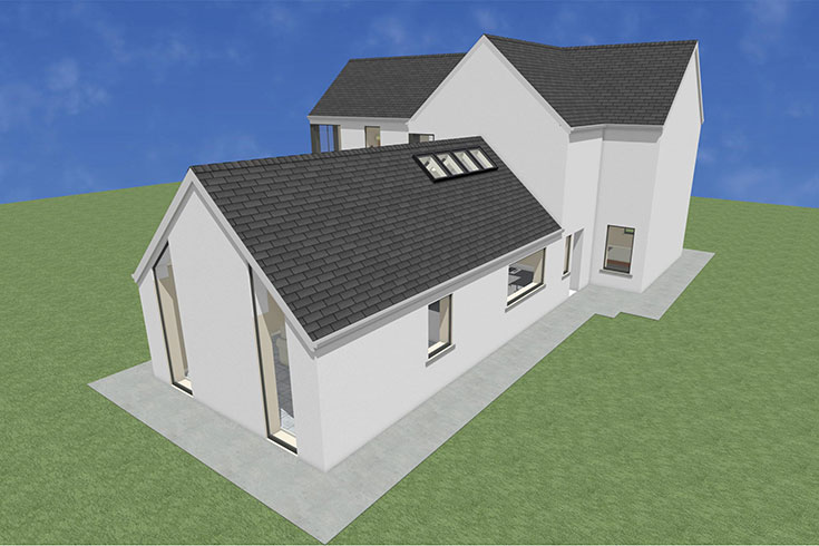 back wall building company residential house design self build architects maynooth kildare ireland
